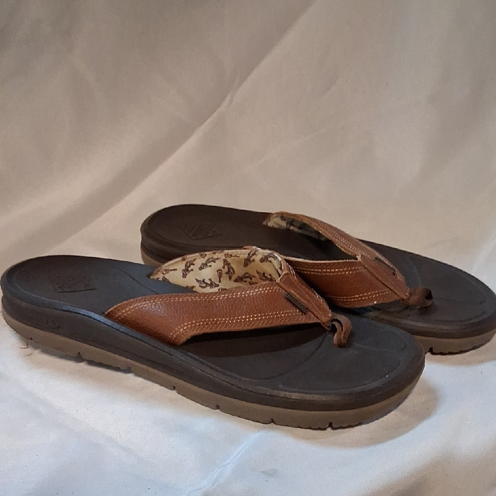Men's Free Water Brown Flip Flops